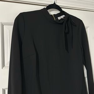 Long sleeved black dress